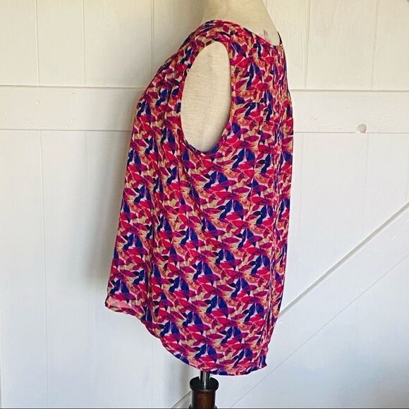 Pixley Stitch Fix Split Back Sleeveless Blouse M - Picture 5 of 10